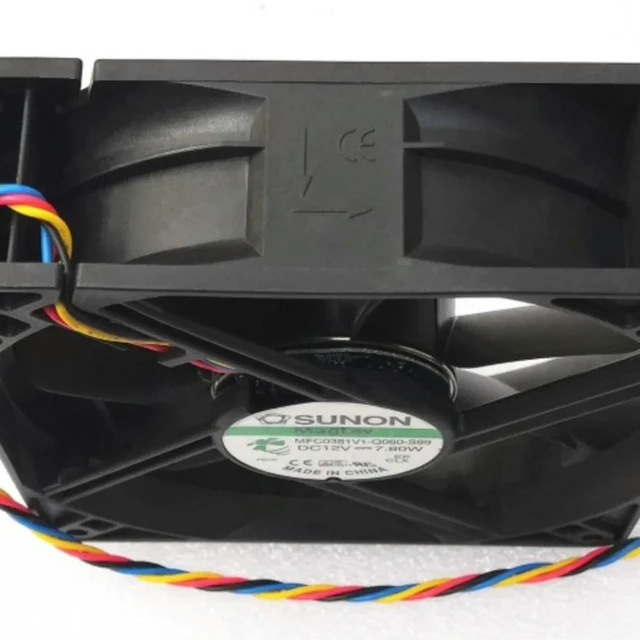 Alt view image 2 of 3 - 12038 Fan For MFC0381V1-Q060-S99 120x120x38mm 12V 7.8W 4-Wire PWM MagLev Cooling Fan