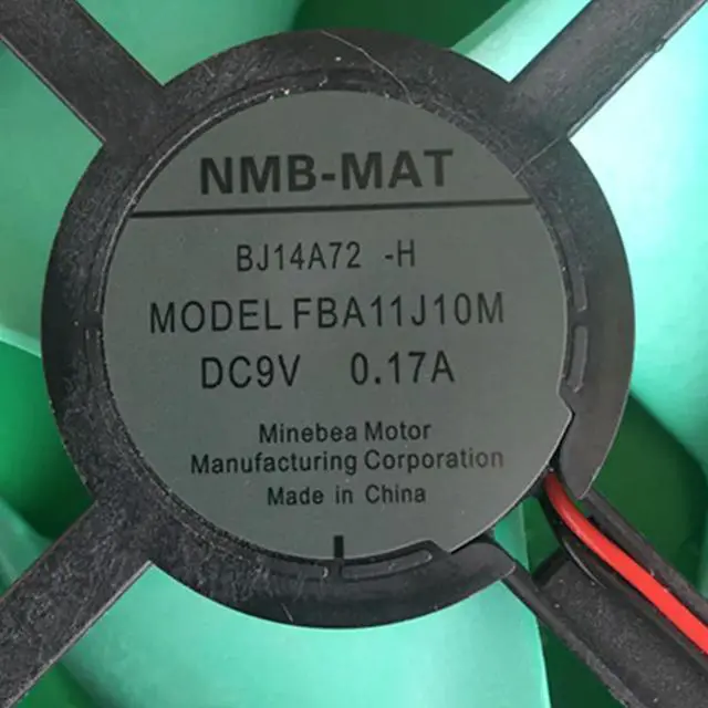 Main image of FBA11J10M refrigerator fan, AG-149200 refrigeration fan, motor 0.17A 9V