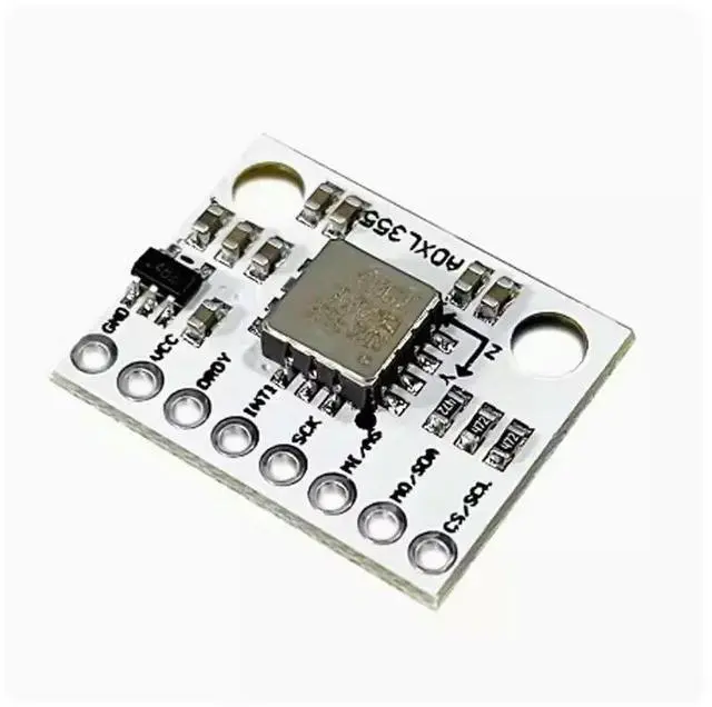 Main image of ADXL355 triaxial accelerometer sensor module is an industrial-grade, low-power integrated temperature sensor with digital output