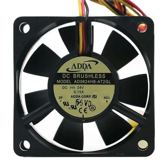 Alt view image 2 of 3 - for ADDA AD0624HB-A72GL 6025 24V 0.15A 6CM Inverter Server Cooling Fan 23.98CFM 4500RPM High-Speed Axial