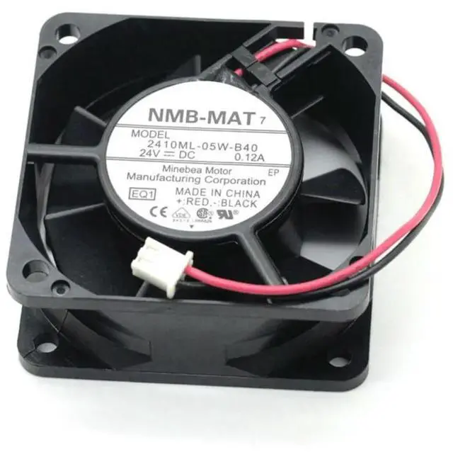 Alt view image 3 of 3 - 60mm 24V Fan for 2410ML-05W-B40 DC Cooling Fan, 0.12A, Dual Ball Bearing, 4500RPM, 21.3CFM Converter & Radiator