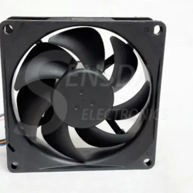 Alt view image 2 of 2 - 80mm Fan for Delta AUB0812H 80mm DC 12V Axial Cooling Fan Hydraulic Bearing, 3000RPM, 35.3 CFM, 60,000 Hour Lifespan