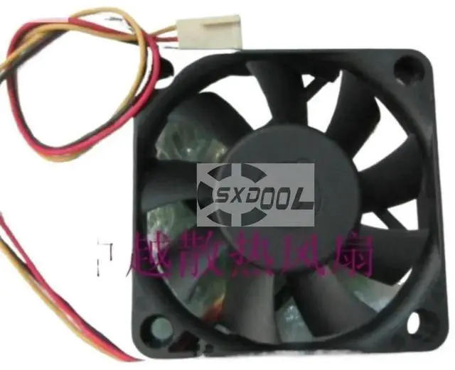 Alt view image 2 of 3 - 2pcs 60mm X 13mm Axial Fan ABB06D12HG 6013 12V 0.30A Power Supply Chassis Cooling
