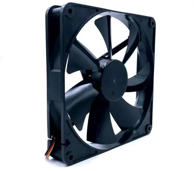 Alt view image 3 of 3 - 14cm Axial Fan DF1402512SEDN 140mm X 25mm DC 12V 0.06A Sleeve Bearing Cooling for PC Cases & Servers, 1050RPM