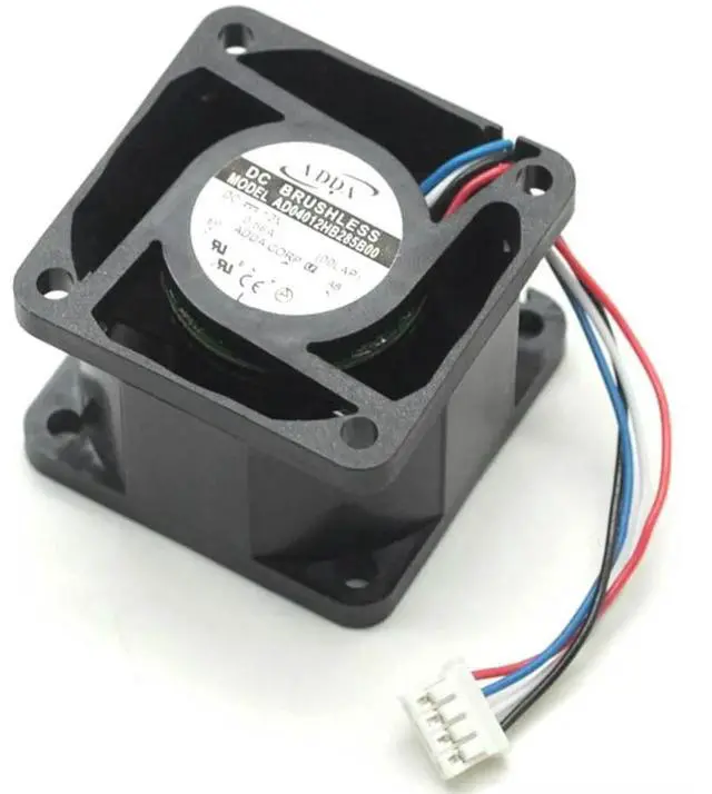 Alt view image 3 of 3 - 40mm X 28mm High Speed Axial Fan for ADDA AD04012HB285B00 12V 0.56A Dual Ball Bearing Server Cooling