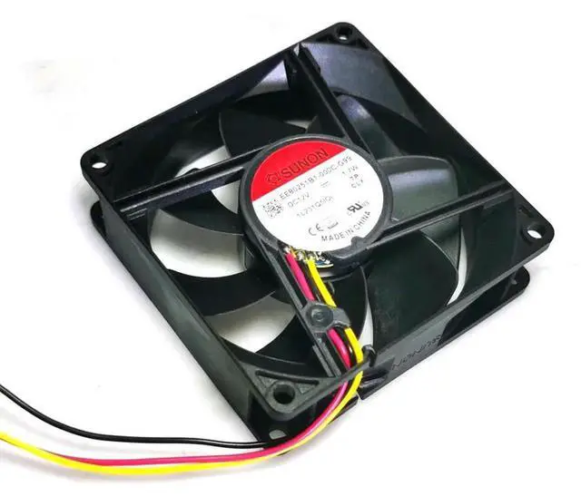 Alt view image 3 of 3 - EE80251B1-000C-G99 8025 80mm 8cm DC 12V 1.7W Silent Ball DC Brushless Cooling Fan 80X80X25mm