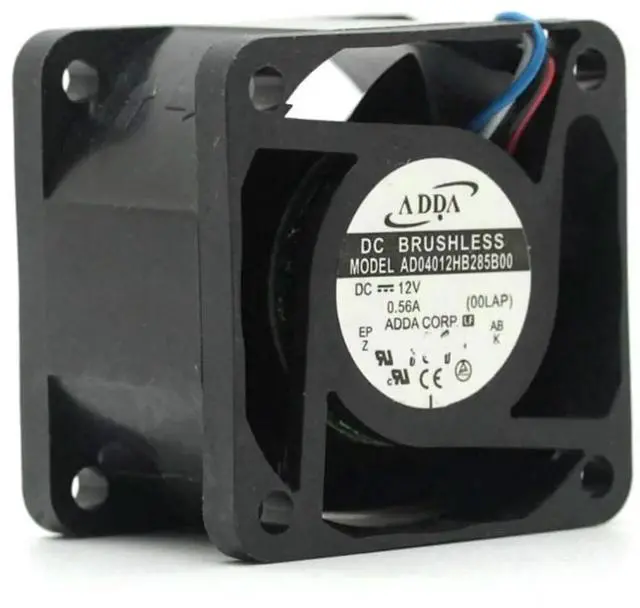 Alt view image 2 of 3 - High Speed Fan for ADDA AD04012HB285B00 12V 0.56A 40mm Server Cooling Fan, High-Power 6.72W, 40X40X28mm
