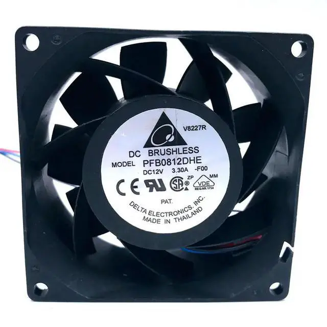 Alt view image 2 of 3 - for delta PFB0812DHE -F00 12V 3.3A 8CM high speed automotive supercharger conversion fan violence 80 * 80 * 38mm