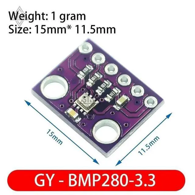 Alt view image 2 of 6 - I2C / SPI BMP280 3.3 Digital Barometric Pressure Altitude Sensor High Precision Atmospheric Module for