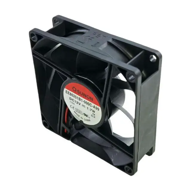 Alt view image 3 of 3 - for EE80251B1-000C-A99 8025 12V DC Ball Bearing Cooling Fan 80x80x25mm 51CFM 3000RPM 2-Pin High Speed