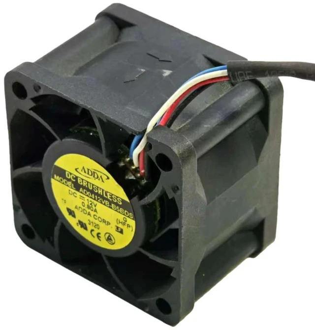 Main image of for ADDA AD0412VB-B5BDS 40x40x28mm 12V Ball Bearing Cooling Fan 4028 | 16000RPM 28CFM High-Speed Industrial Fan