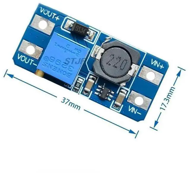 Alt view image 3 of 3 - 5PCS MT3608 DC-DC Step Up Converter Booster Power Supply Module Boost Step-up Board MAX output 28V 2A