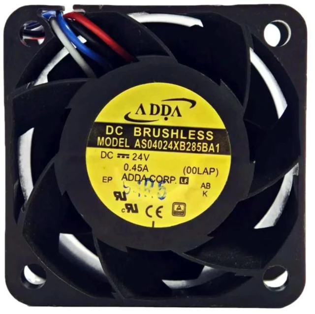 Alt view image 2 of 3 - for ADDA AS04024XB285BA1 DC 24V 40x40x28mm 4-Wire Ball Bearing High-Speed Cooling Fan 25000RPM 30CFM 4028