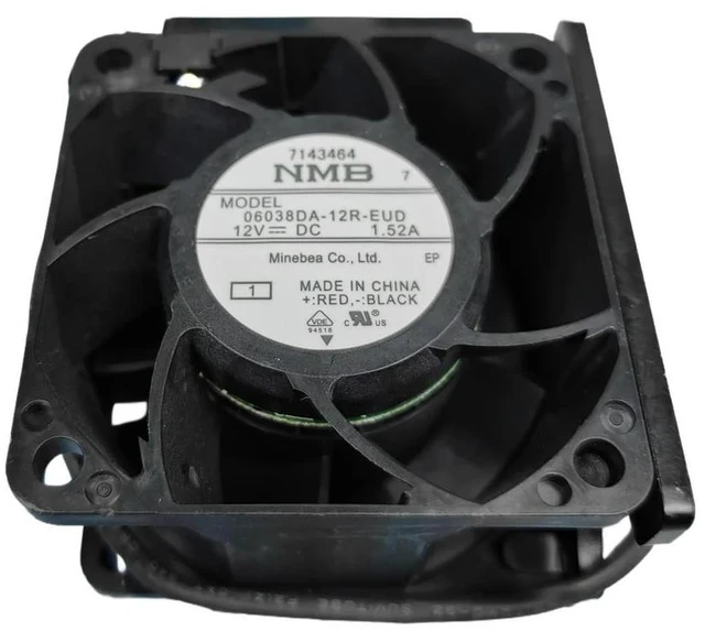 Main image of For 06038DA-12R-EUD 60x60x38mm DC 12V 1.52A 4-Wire PWM High Speed Dual Ball Bearing Industrial Cooling Fan 15000RPM
