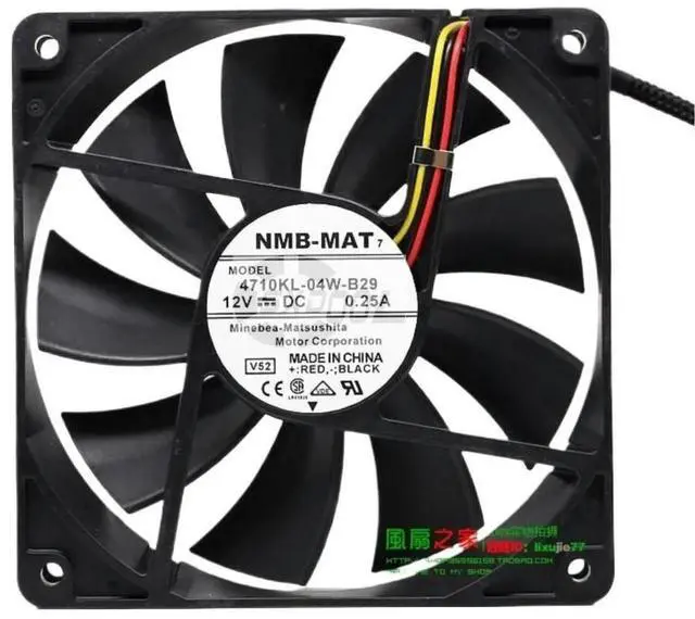 Main image of 1PCS 12025 Fan for 4710KL-04W-B29 12025 120mm Cooling Fan, 12V 0.25A, Durable Axial Industrial Applications