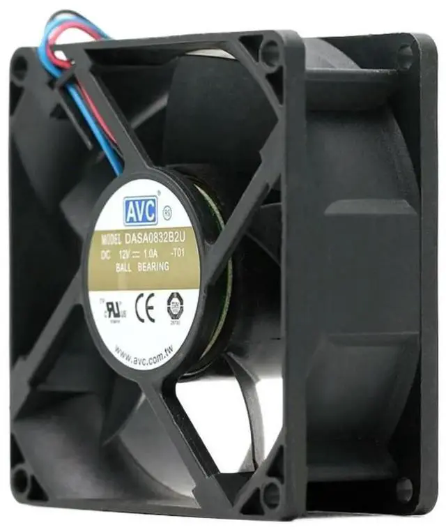 Alt view image 2 of 3 - 1PCS 80mm 8cm Axial Fan for AVC DASA0832B2U DC 12V 1.0A 8032 Dual Ball Bearing Cooling Computer Cases and Servers