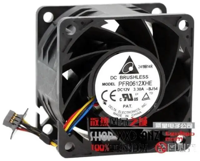 Main image of Delta 6038 PFR0612XHE DC 12V 3.30A ultra violent strong air flow high speed axial fan