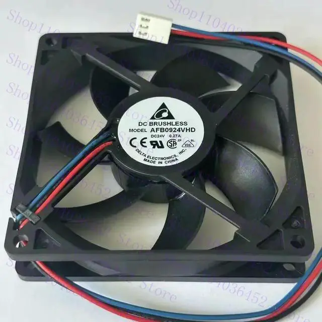 Main image of for Delta Electronics AFB0924VHD F00 DC 24V 0.27A 90x90x20mm 3-Wire Server Cooling Fan