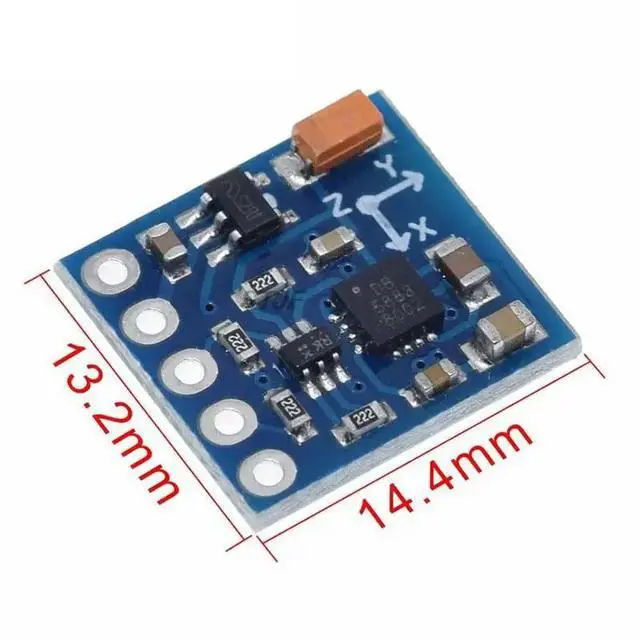 Alt view image 2 of 3 - GY-271 QMC5883L 3V-5V Three 3 Triple Axis Magnetic Field Compass Magnetometer Sensor Module For IIC Board