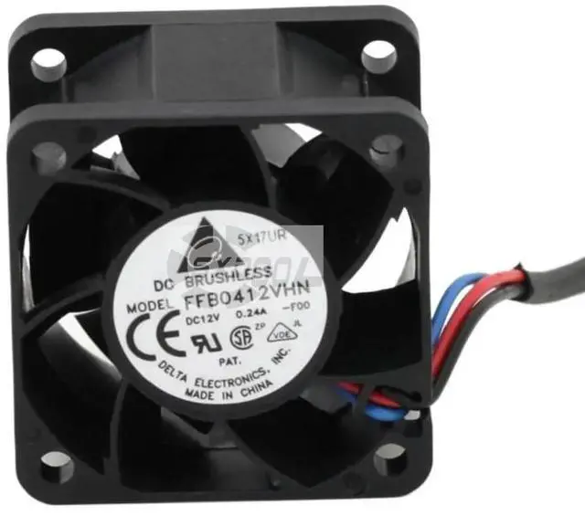 Alt view image 2 of 3 - 2pcs for Delta FFB0412VHN 40mm x 28mm DC 12V 0.24A 4cm Fan - High-Performance Cooling Solution Servers & Electronics