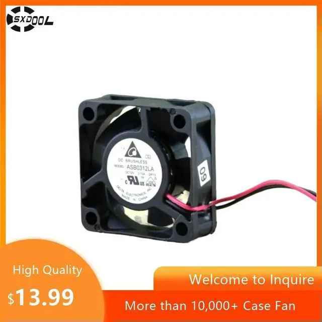 Alt view image 2 of 3 - 2pcs 30mm 3cm Fan for Delta ASB0312HA 12V 0.12A 3-Pin Axial Cooling with Hydraulic Bearing