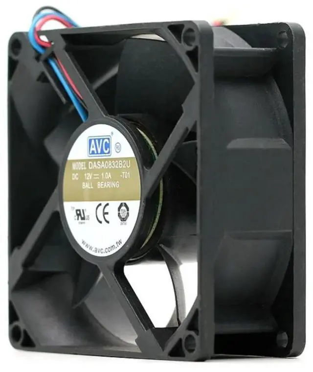 Main image of 80mm 8cm Axial Fan for AVC DASA0832B2U DC 12V 1.0A 8032 Dual Ball Bearing Cooling Computer Cases and Servers