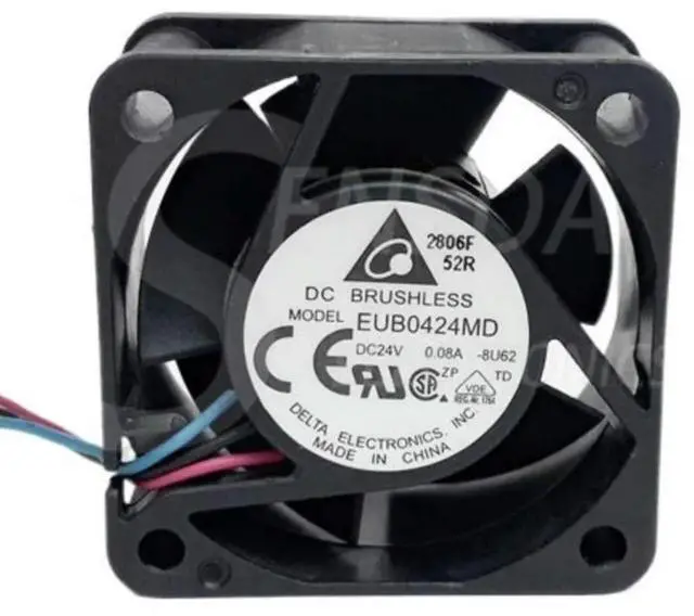 Main image of FOR Delta EUB0424MD 40x40x20mm DC 24V 0.08A 3-Wire Cooling Fan for Inverter and IPC Systems