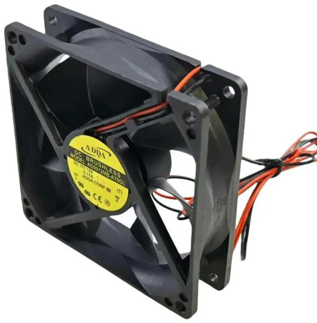 Main image of for ADDA AD0912MB-A70GL 92mm 12V Cooling Fan 2-Wire Dual Ball Bearing 2800RPM Low Noise Industrial Inverter Cabinet Fan