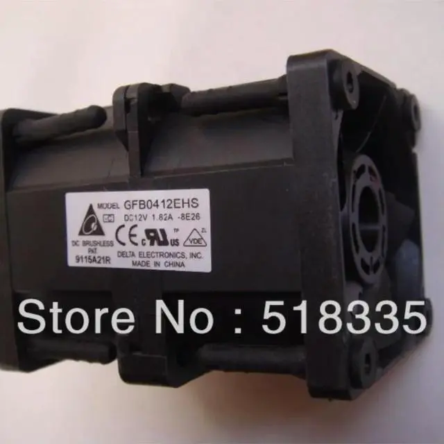 Alt view image 3 of 3 - 40mm High Speed Car Booster for Delta GFB0412EHS 43V6928 DC Cooling Fan 12V 1.82A for Server & Inverter Applications