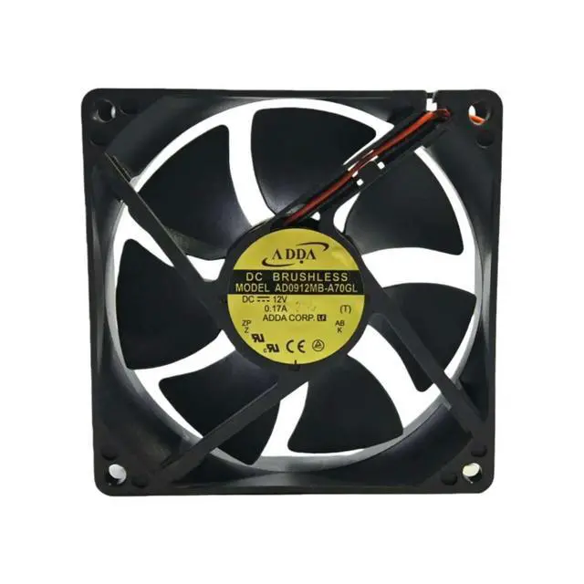 Alt view image 2 of 3 - for ADDA AD0912MB-A70GL 92mm 12V Cooling Fan 2-Wire Dual Ball Bearing 2800RPM Low Noise Industrial Inverter Cabinet Fan