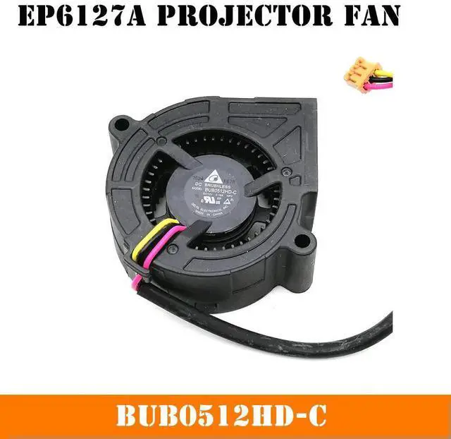 Main image of BUB0512HD-C 5cm 5020 DC DC12V 0.18A Three Lines 3-Pin For EP6127A Projector Turbo Blower Fan