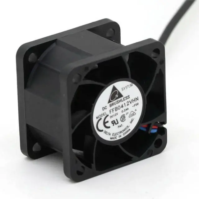 Main image of 2pcs for Delta FFB0412VHN 40mm x 28mm DC 12V 0.24A 4cm Fan - High-Performance Cooling Solution Servers & Electronics