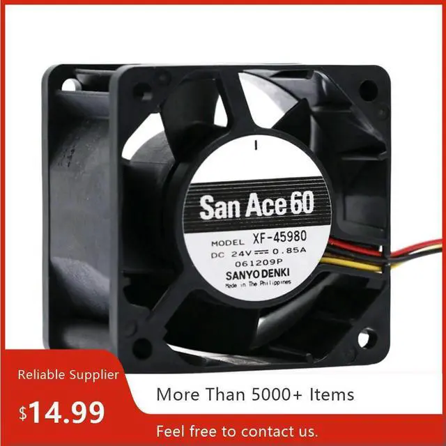 Main image of 6cm High Speed Fan for Sanyo XF-45980 60mm X 38mm DC 24V 0.85A 8000RPM PWM Cooling Fan for Server & Inverter Ventilation