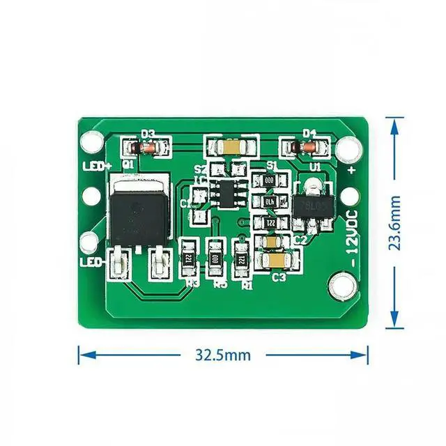 Alt view image 2 of 3 - 12V Capacitive Touch Switch Sensor Module Push Button Touching Key Module Jog Latch With Relay DC 6-20V 3A TTP223