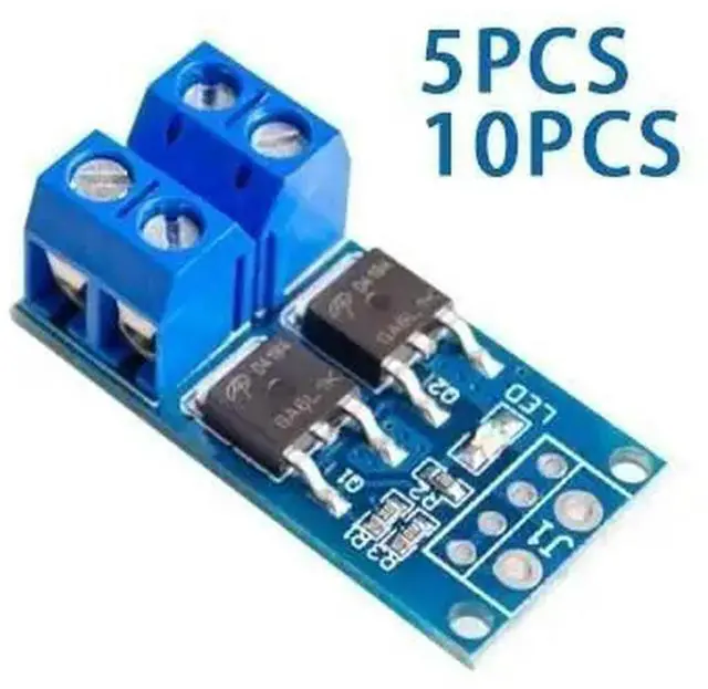 Alt view image 2 of 3 - 5pcs 15A 400W MOS FET Trigger Switch Drive Module PWM Regulator Control Panel for DC 5V 12V 36V