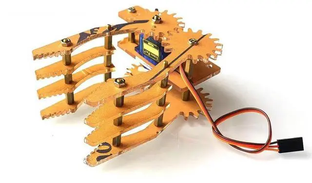 Alt view image 3 of 3 - Acrylic robot Claw Manipulator Arm SG90 servos robot gripper for SNM200 (without SG90)