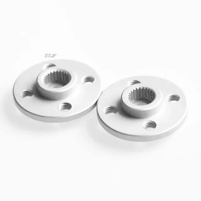 Alt view image 2 of 3 - 5PCS/LOT Aluminum l 25T Servo Arm Round type Disc Matal Horns For MG995 MG996 ACE Robot