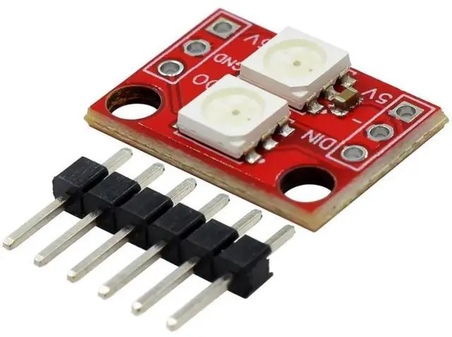 Main image of 2pcs 2-bit WS2812 5050 RGB LED full color light module SCM SMT32 ARM
