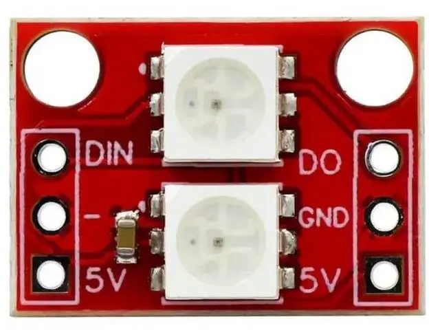Alt view image 3 of 3 - 2pcs 2-bit WS2812 5050 RGB LED full color light module SCM SMT32 ARM