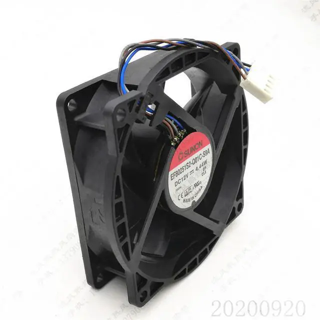 Alt view image 2 of 3 - EF80251S2-Q01C-S9A for 8025 12V 4.44W 8CM Chassis CPU Cooling Fan