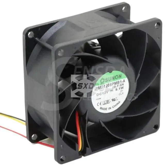 Alt view image 2 of 3 - 80mm 8cm Case Fan for PMD1208PMB1-A 12V 9.1W 4-Wire PWM Axial Cooling Server & Inverter Applications