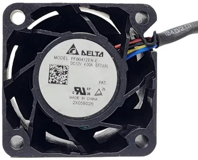 Alt view image 2 of 3 - 34000RPM Extreme Fan for Delta PFB0412EN-E 40x40x28mm 12V 4.0A Super High-Speed Blower Fan High Static Pressure for 1U Server S