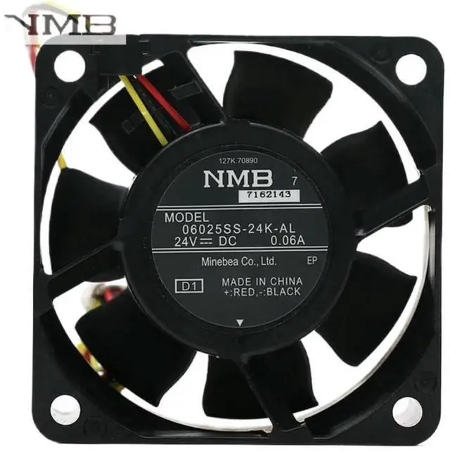 Main image of 1PCS 60mm 24V Fan for 06025SS-24K-AL 6025 6cm DC Brushless Cooling 0.06A 4000RPM Blower - Quiet & Reliable