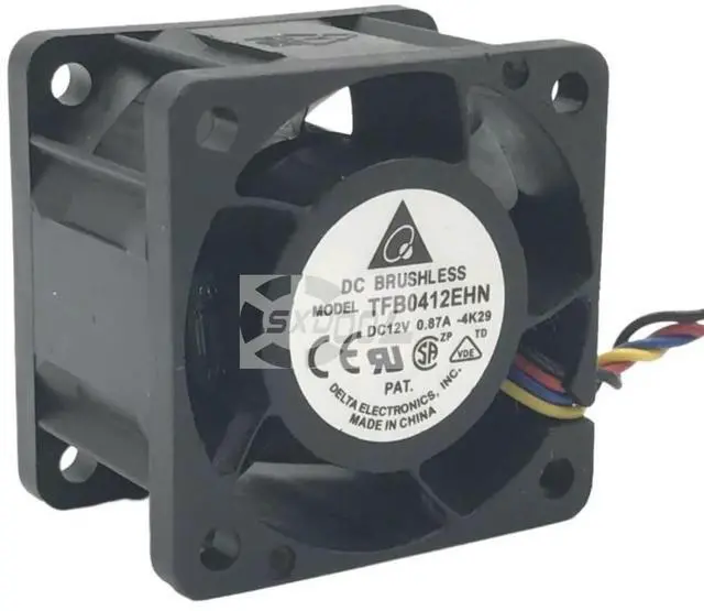 Alt view image 2 of 3 - 2pcs for Delta TFB0412EHN-PWM 4CM 40MM PWM 15,000RPM 26CFM DC 12V 0.87A Server Inverter Blower Cooling Fan Cases