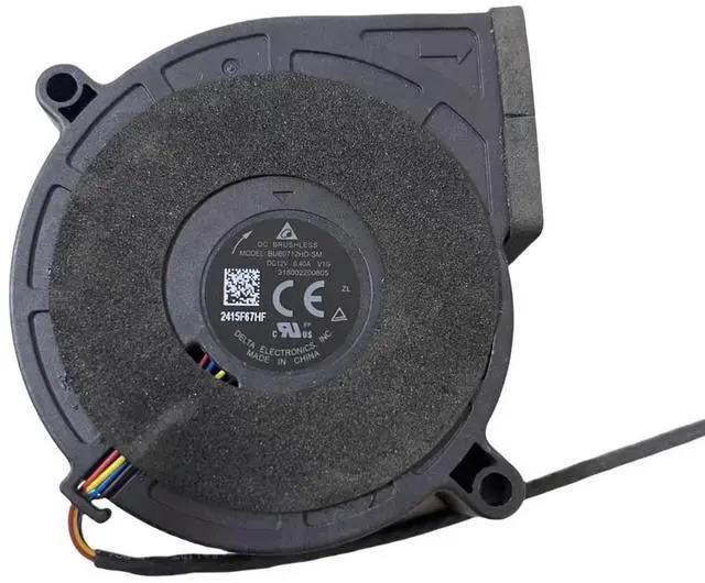 Main image of for Delta BUB0712HD-SM 12V 0.4A Turbo Blower Fan - 70x70x20mm, High-Speed Centrifugal Fan for Projector & Industrial