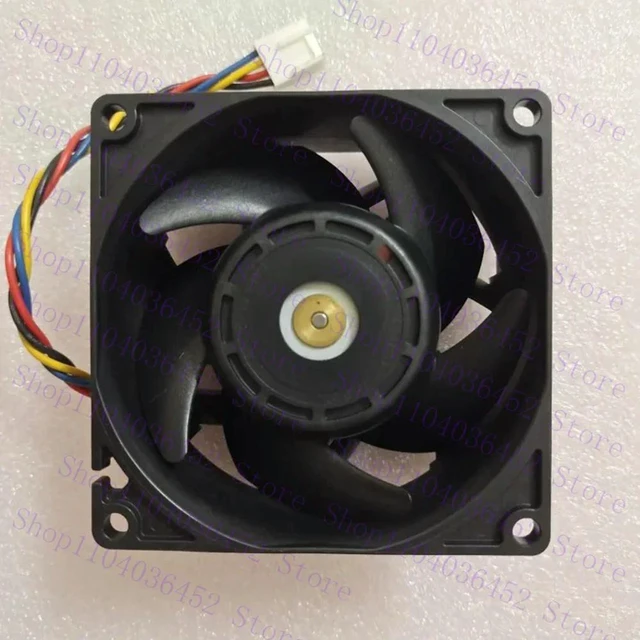 Alt view image 2 of 2 - for Sanyo Denki 9HV0812P1H6031 DC 12V 3.0A 80x80x38mm 4-Wire Server Cooling Fan
