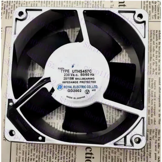 Main image of for ROYAL FAN UTHS457C All l Cooling Fan 12038 AC230V 20/18W 12CM 2Pin #lin