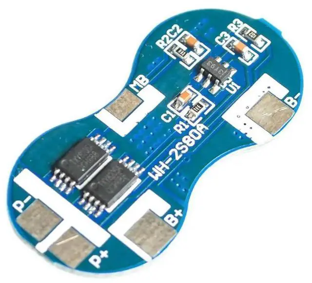 Alt view image 2 of 2 - 2S Li-ion Lithium Charger Protection Board 7.4V Overcurrent Overcharge / Overdischarge Protection 4A 2 Series BMS