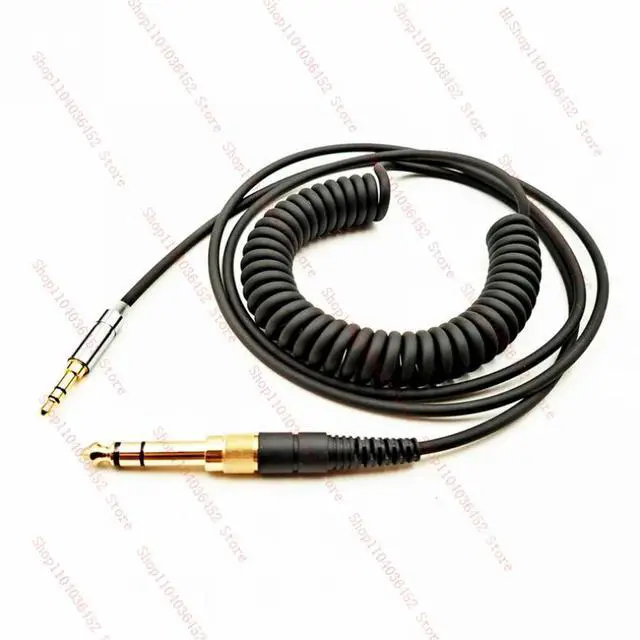 Alt view image 2 of 3 - Coiled Spring Audio Cable For FOCAL SPIRIT ONE/ ONE S/Classic Takstar HD6500