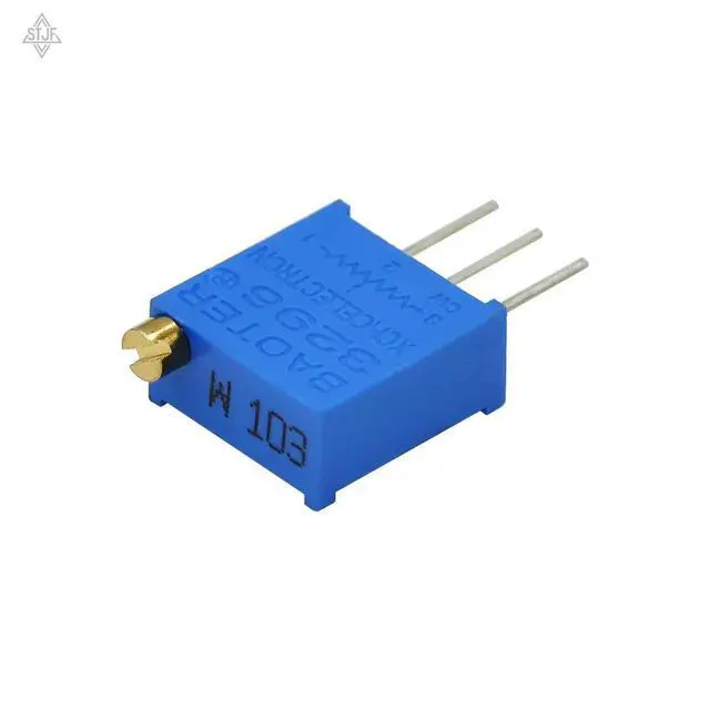 Alt view image 3 of 3 - 5pcs 3296W-103 10K up-setting precision adjustable potentiometer 3296 potentiometer multi-turn